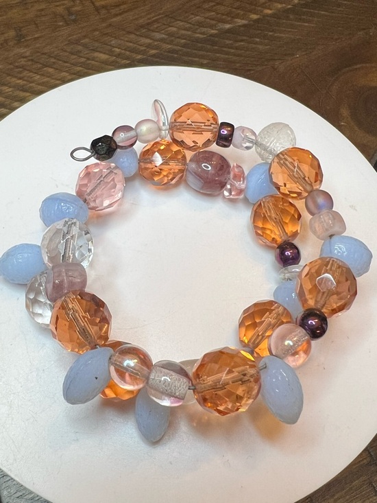 Jewelry - Handcrafted Multicolor Beaded Stretch Bracelet